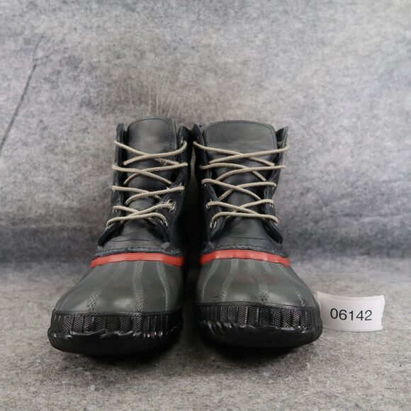 Sorel Boots Men 6 Snow Winter Cheyanne II Leather Rubber Lace Up Waterproof Grey main image 12